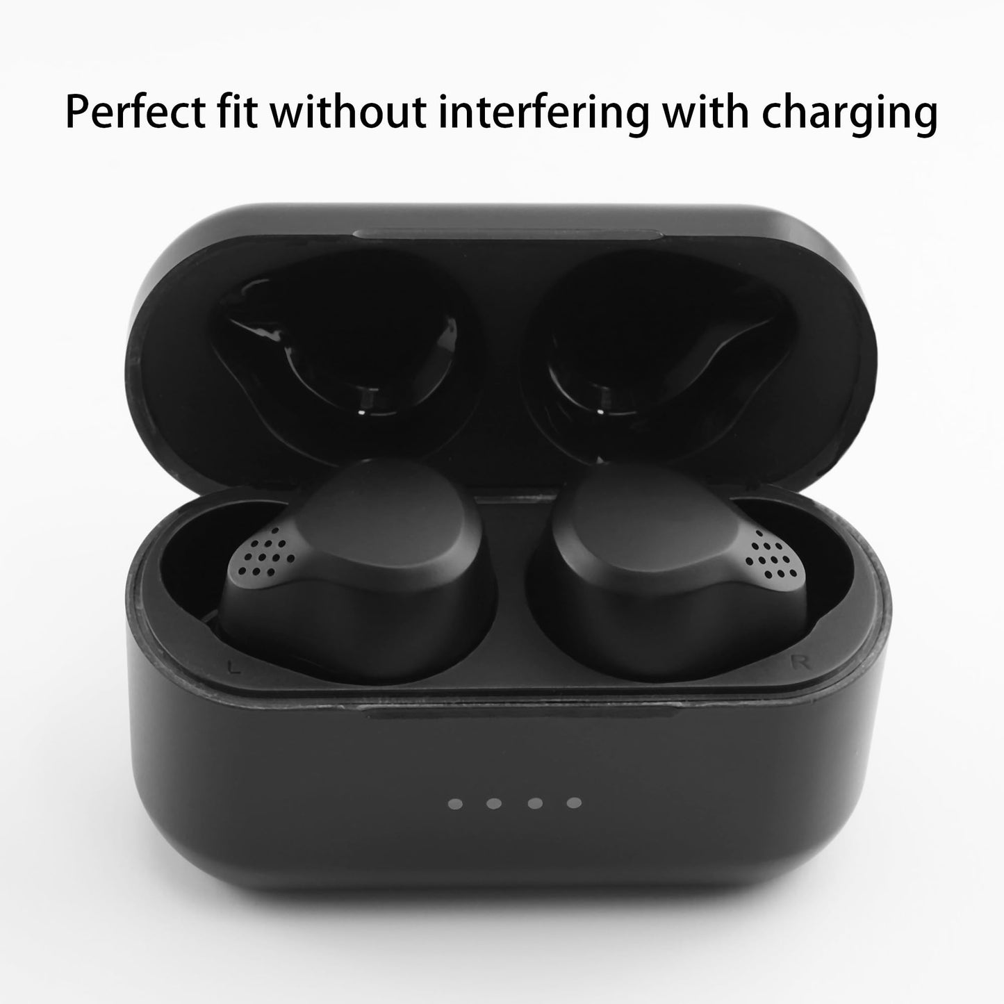 NANLANFAN Replacement Silicone Ear Tips for TOZO NC7 / TOZO T20 / TOZO NC3 / TOZO Crystal Pods Wireless Earbuds, 6 Pairs (S/M/L, Black)