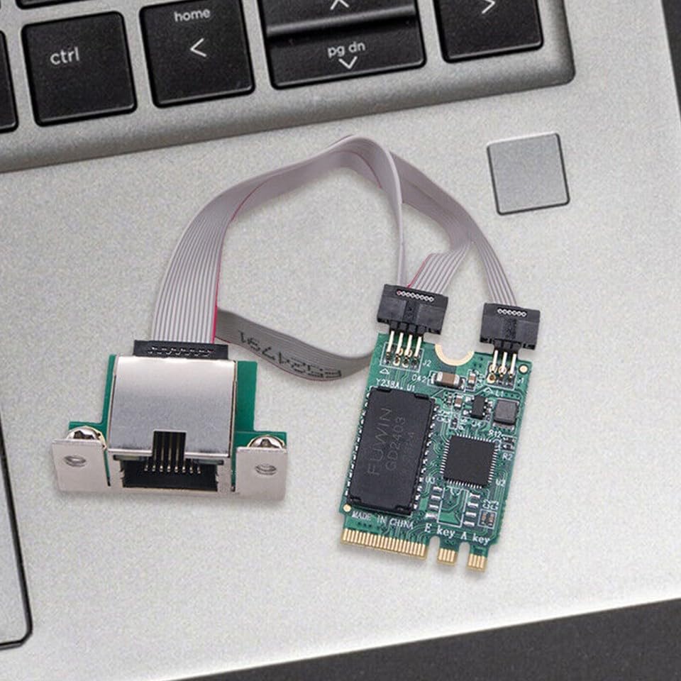 M.2 Gigabit Network Adapter 2.5G/1000/100Mbps M2 RJ45 Ethernet Adapter Fit For Mini
