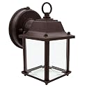Maxxima LED Aged Bronze Outdoor Wall Light, Photocell, 650 Lumens 3000K