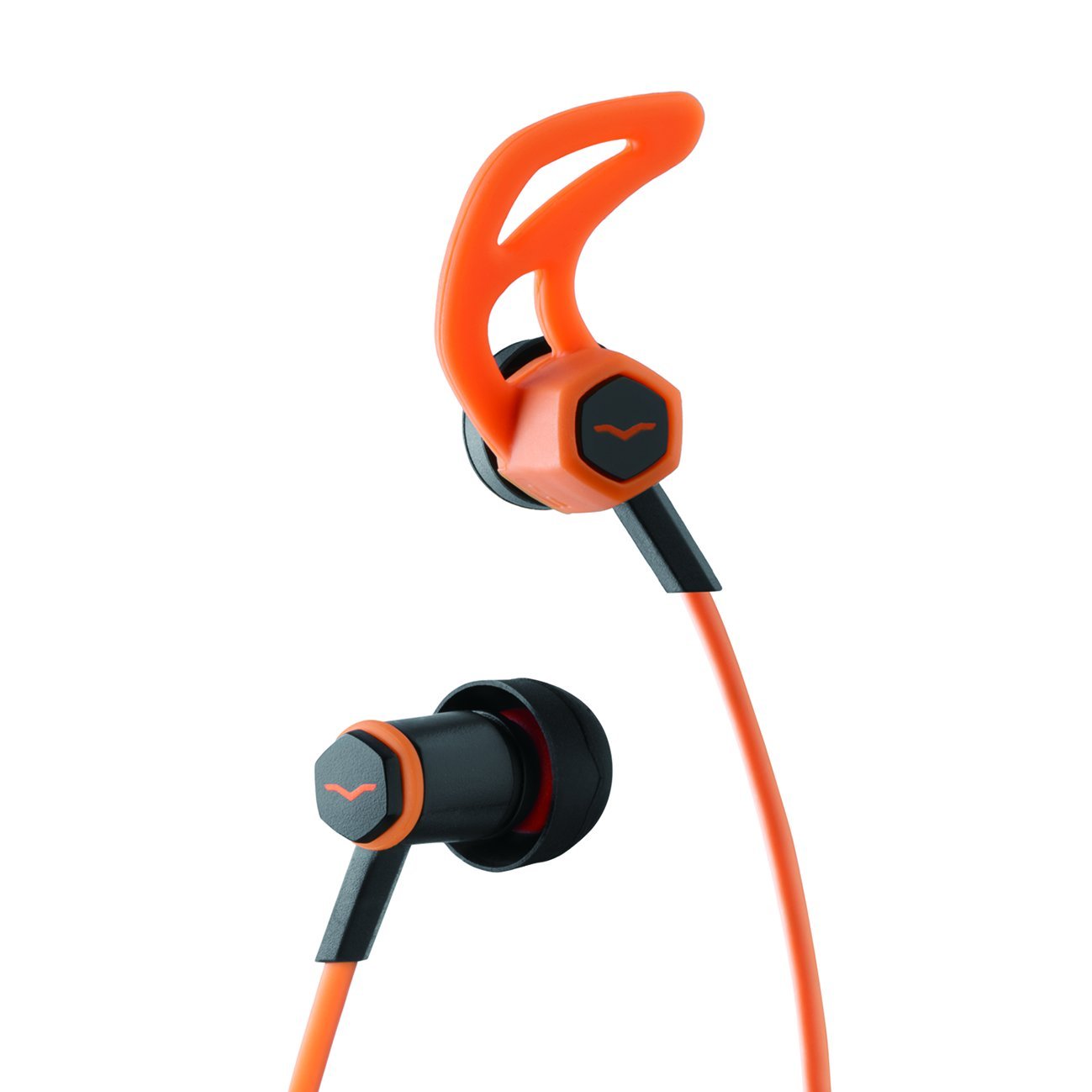 V-Moda Forza in-Ear Hybrid Sport Headphones with 3-Button Remote & Microphone - Samsung and Android Devices, Orange