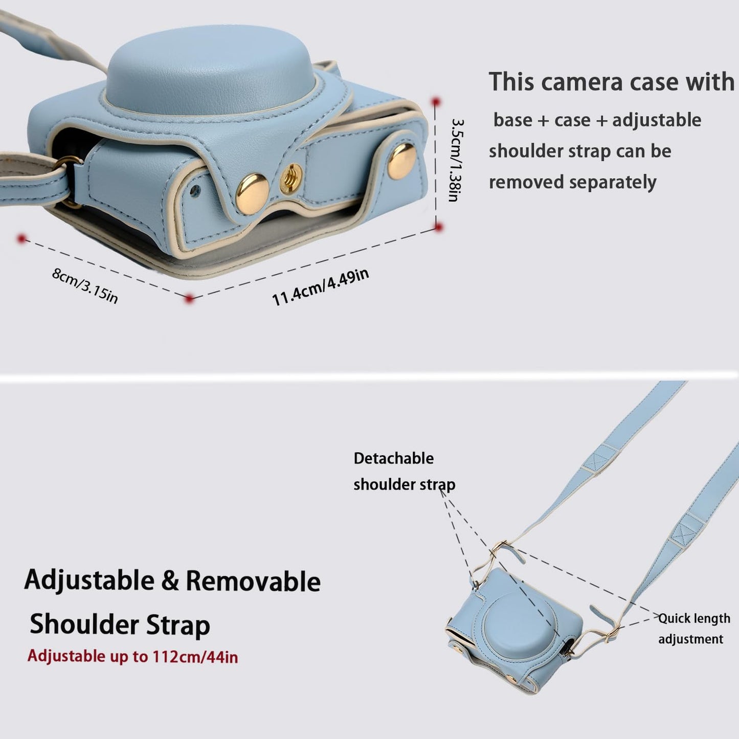 Bowan for Sony rx100 case,for Sony rx100 vi case,dsc-rx100 Mark ii,dsc-rx100 iii,dsc-rx100 iv,dsc-rx100 v RX100 vii m6 5a m3 Protective Leather Camera