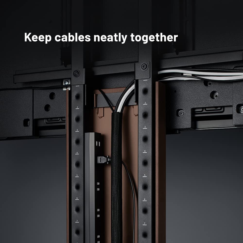 WALL Cord Cover, 6.56ft - 0.75inch Cable Protector, Hide Wires Cable Sleeve Split Sleeving for TV, Computer, Home Cinema, USB Cable Power Cord, Audio
