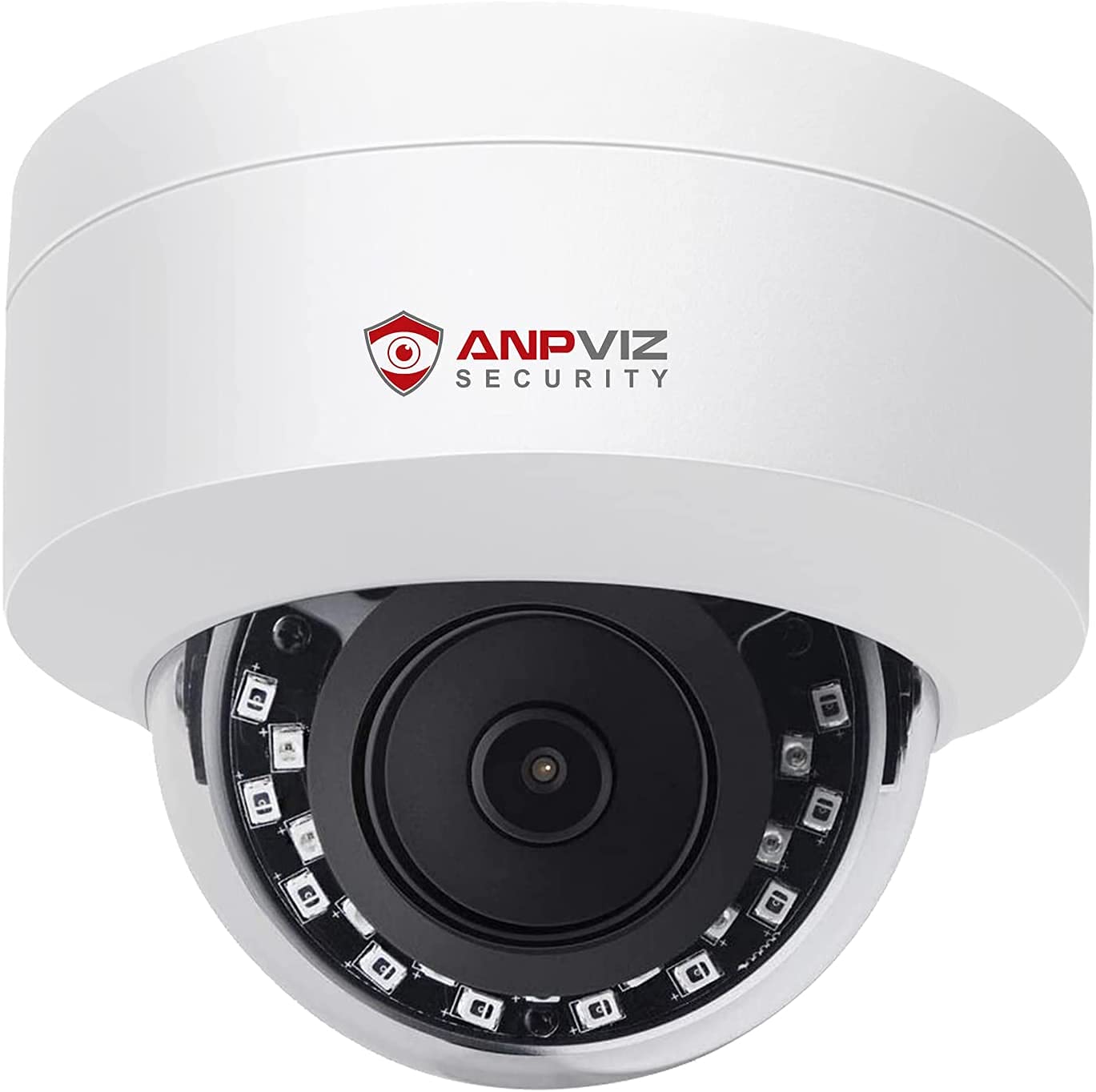 Anpviz 5MP PoE IP Dome Camera with Audio/Mic, IP Security Camera Outdoor Indoor, 98ft IR Night Vision, IP66 Waterproof, 2.8mm Lens, 24/7 Recording