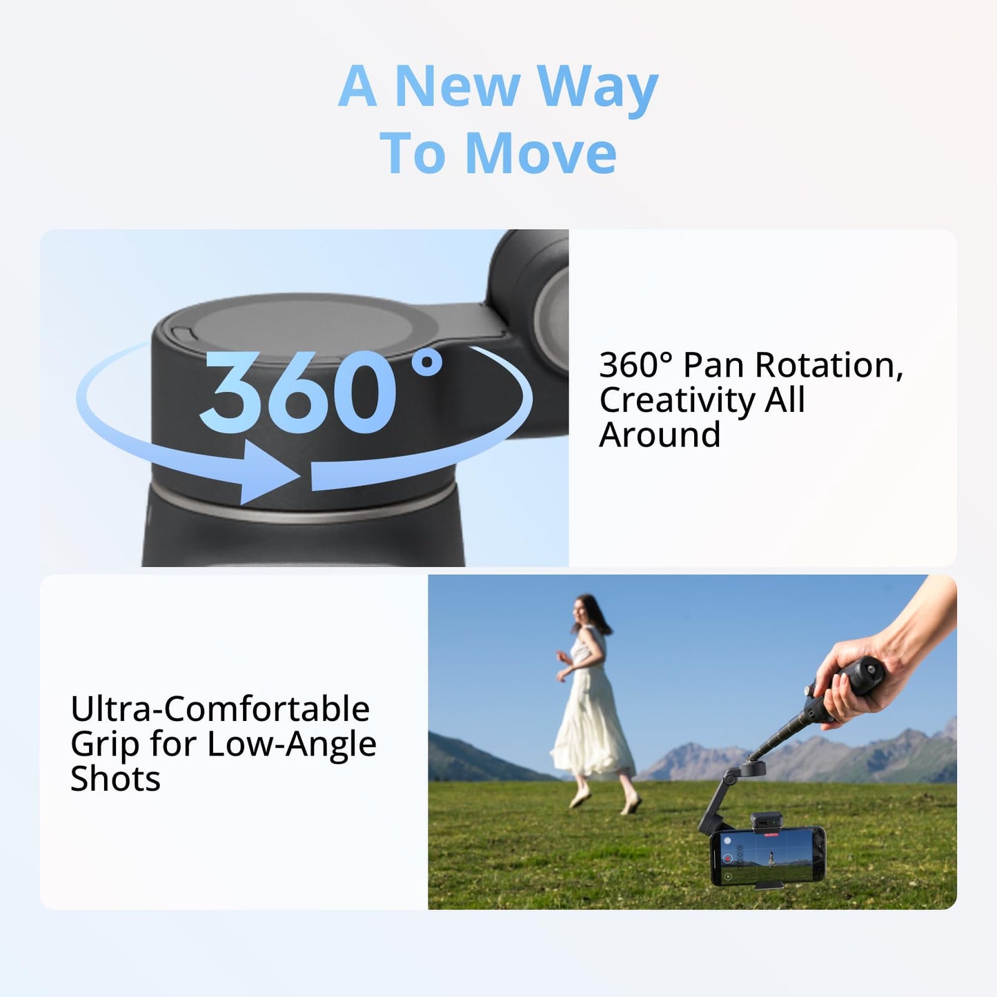 DJI Osmo Mobile 8 + Bag, AI Native Tracking