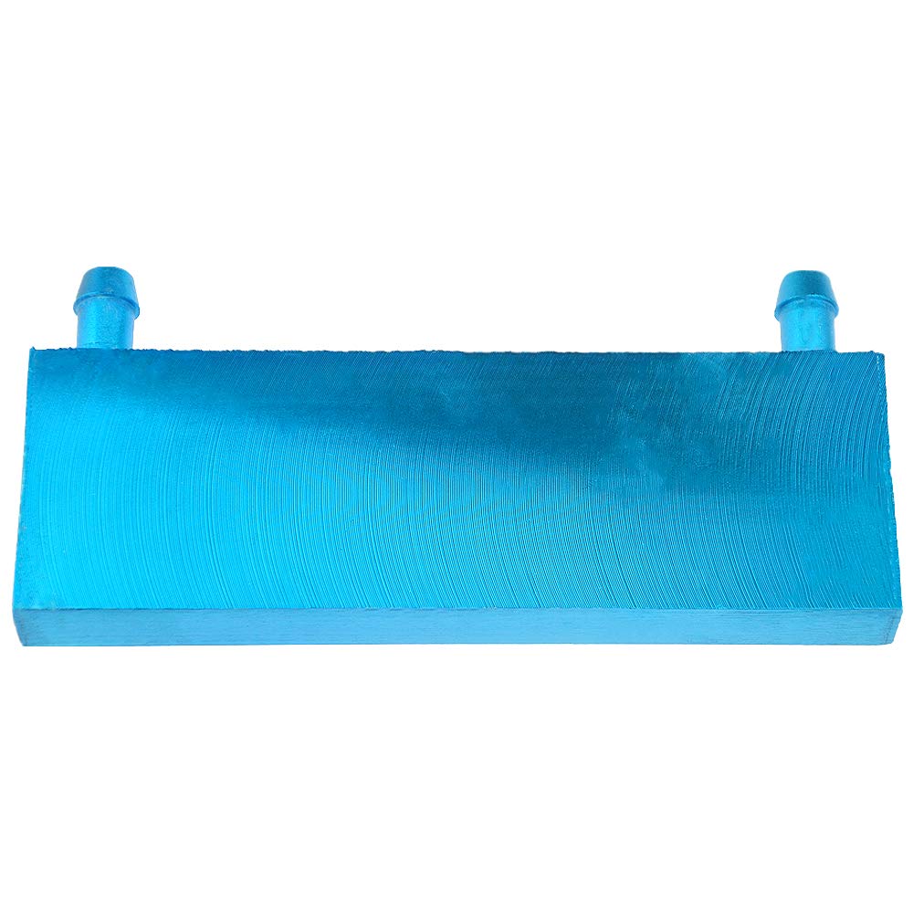 BXQINLENX Aluminum Water Cooling Block for CPU Graphics Radiator Heatsink 40x 120X12mm Blue