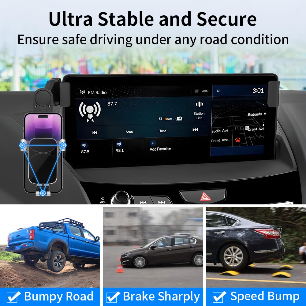 LUNQIN Car Phone Holder for Acura RDX 2019 2020 2021 2022 2023 2024 2025 2026 Auto Interior Accessories Best Cell Phones Mount Cellphone Mobile Cradle