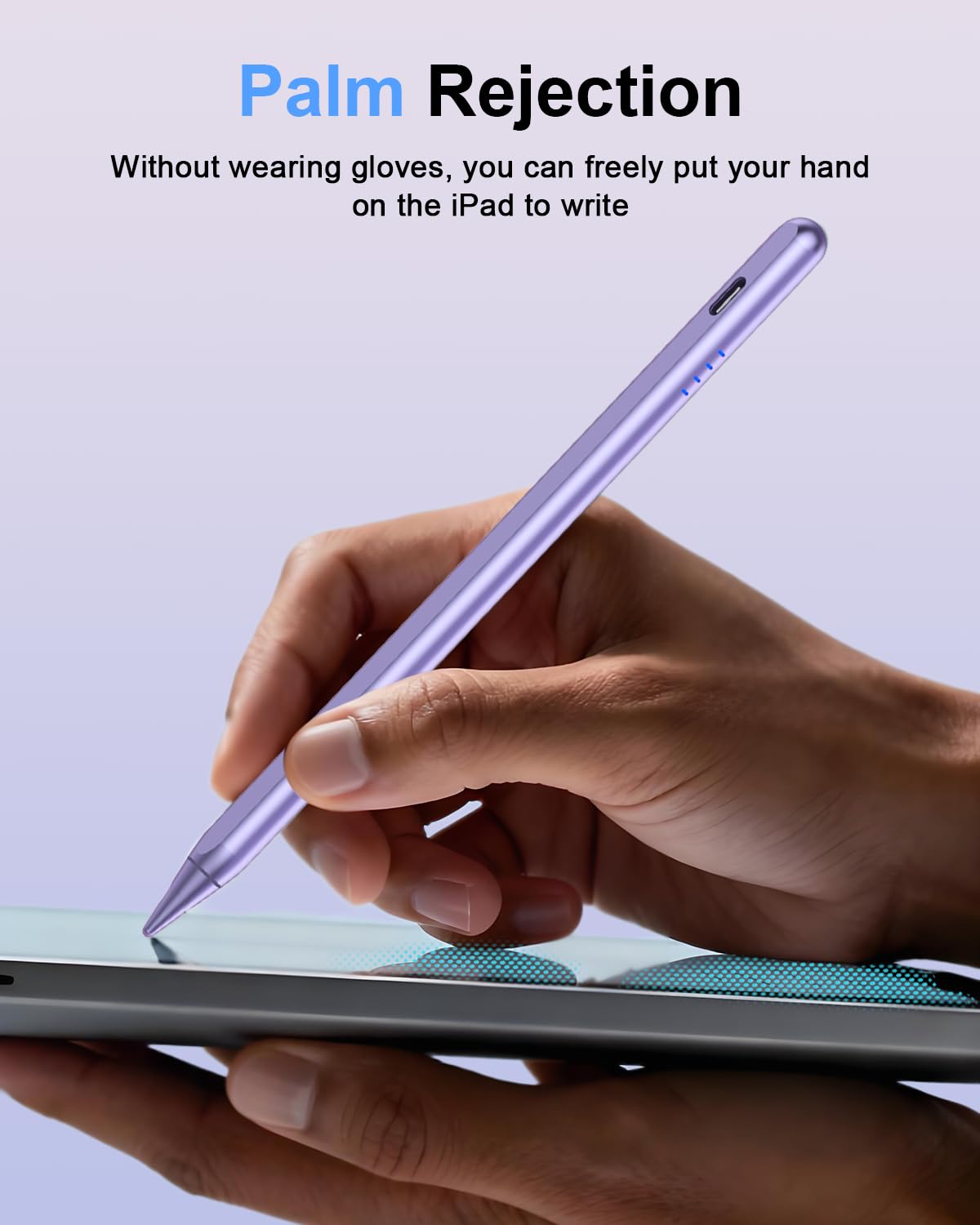 Stylus Pen for iPad (2018-2026), Fast Charge for iPad Pencil with Palm Rejection, Active Pen Compatible with Apple iPad A16 11/10/9/8/7/6, iPad Pro