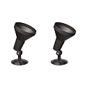 Nuvo SF77/494/02 Outdoor Floodlight with Adjustable Swivel, Bronze, 1 Light, 2 Pack