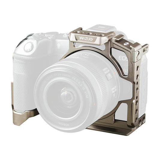 YANZUO Camera Cage for Canon R8 with Dual Cold Shoe Mount, Lightweight Modular Rig, Arca-Swiss Quick Release for Travel, YouTube, Photography