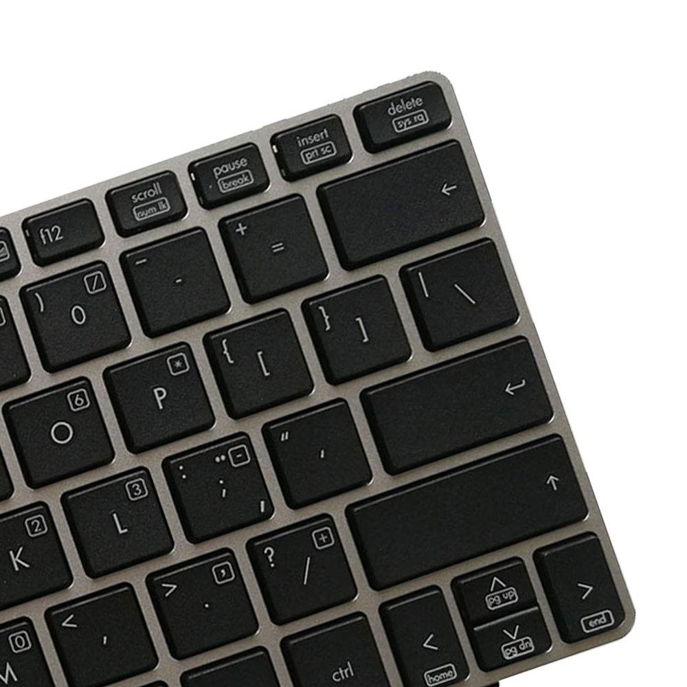 Laptop Replacement Keyboard Fit HP EiteBook 2560P 2570P 638512-DJ1 SG-45200-X2A US Layout with Frame Small Enter Key