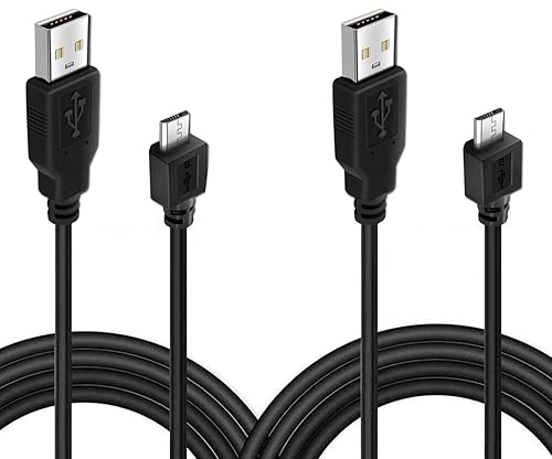 BATSOEASY 2 Pack 10ft Charging Cable Compatible with PS4 Controller, Play and Charger Cable Data Sync Cord Compatible with PlayStation 4 PS4
