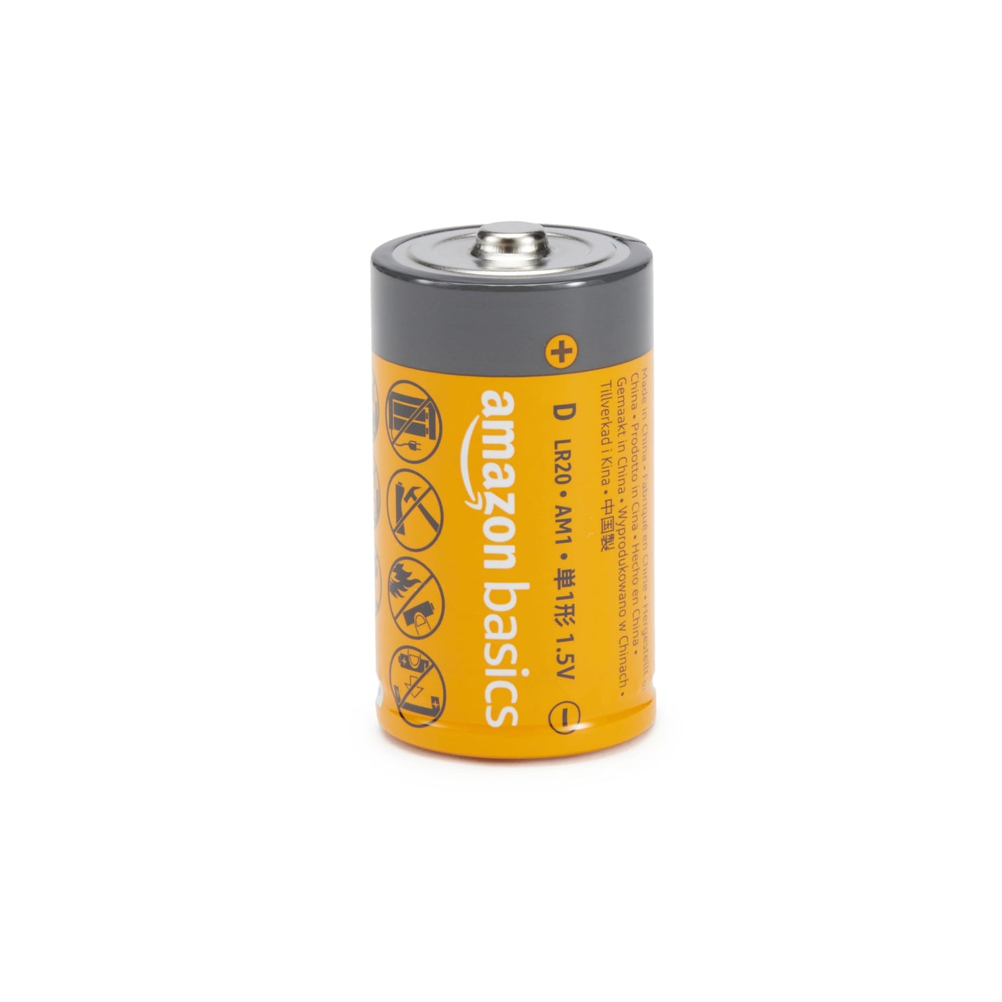 Amazon Basics 12-Pack D Cell Alkaline All-Purpose Batteries, 1.5 Volt, 5-Year Shelf Life