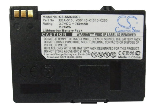Cameron Sino 750mAh Li-ion Cordless Phone Battery EBA-510 Replacement for Siemens Gigaset SL1 SL56 SL370 SL37H SL74 SL150 SL550 SL555