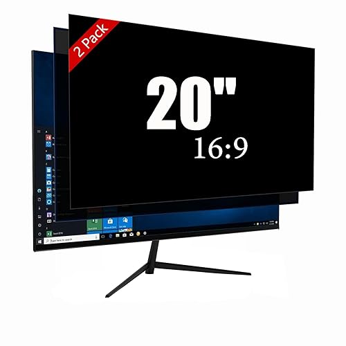 Ceydebne 20 Inch Privacy Screen for Monitor with 16:9 Widescreen Monitor Blue Light Screen Protector - Anti-Glare - Anti-Scratch Protector Film