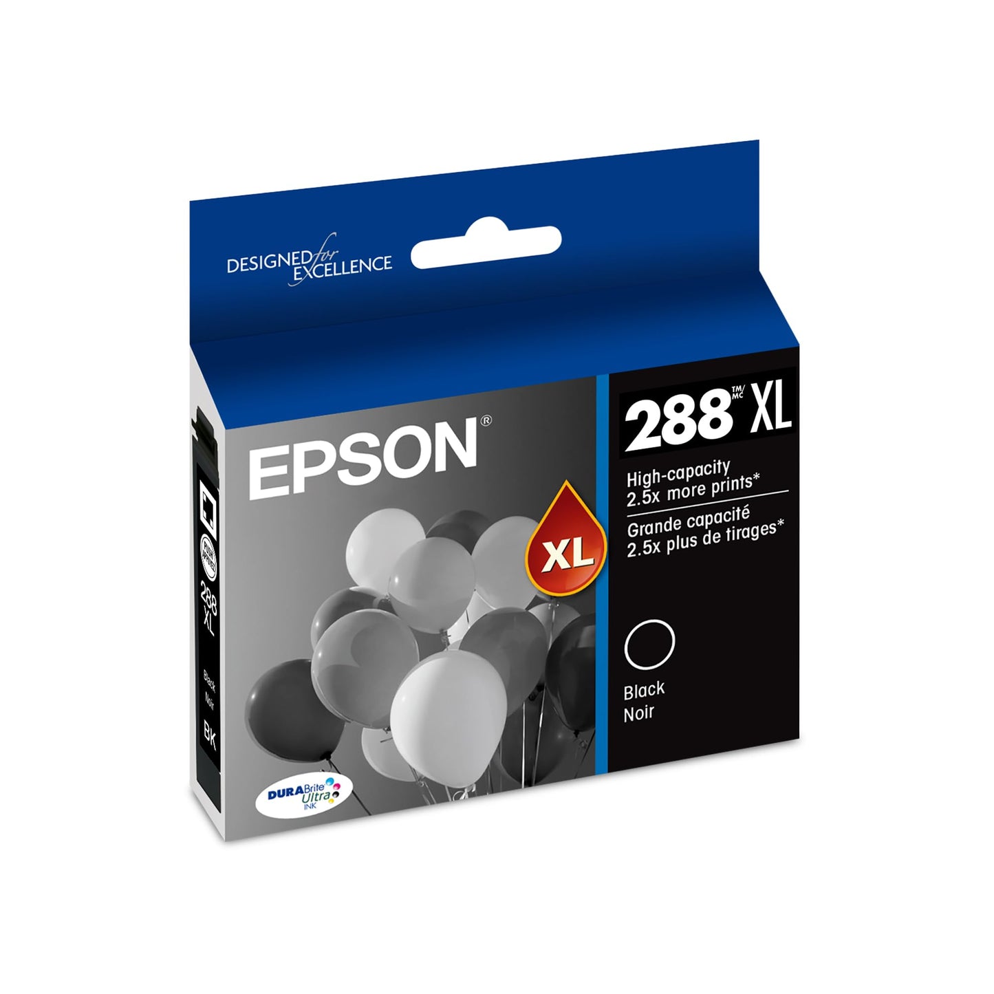 EPSON 288 DURABrite Ultra Ink High Capacity Black Cartridge (T288XL120-S) Works with Expression XP-330, 430, 434, 340, 440, 446