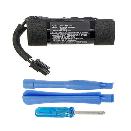 MPF Products 3400mAh Extended 00798-601-8207 Battery Replacement Compatible with Logitech Ultimate Ears UE Boom 2 Wireless Waterproof Bluetooth