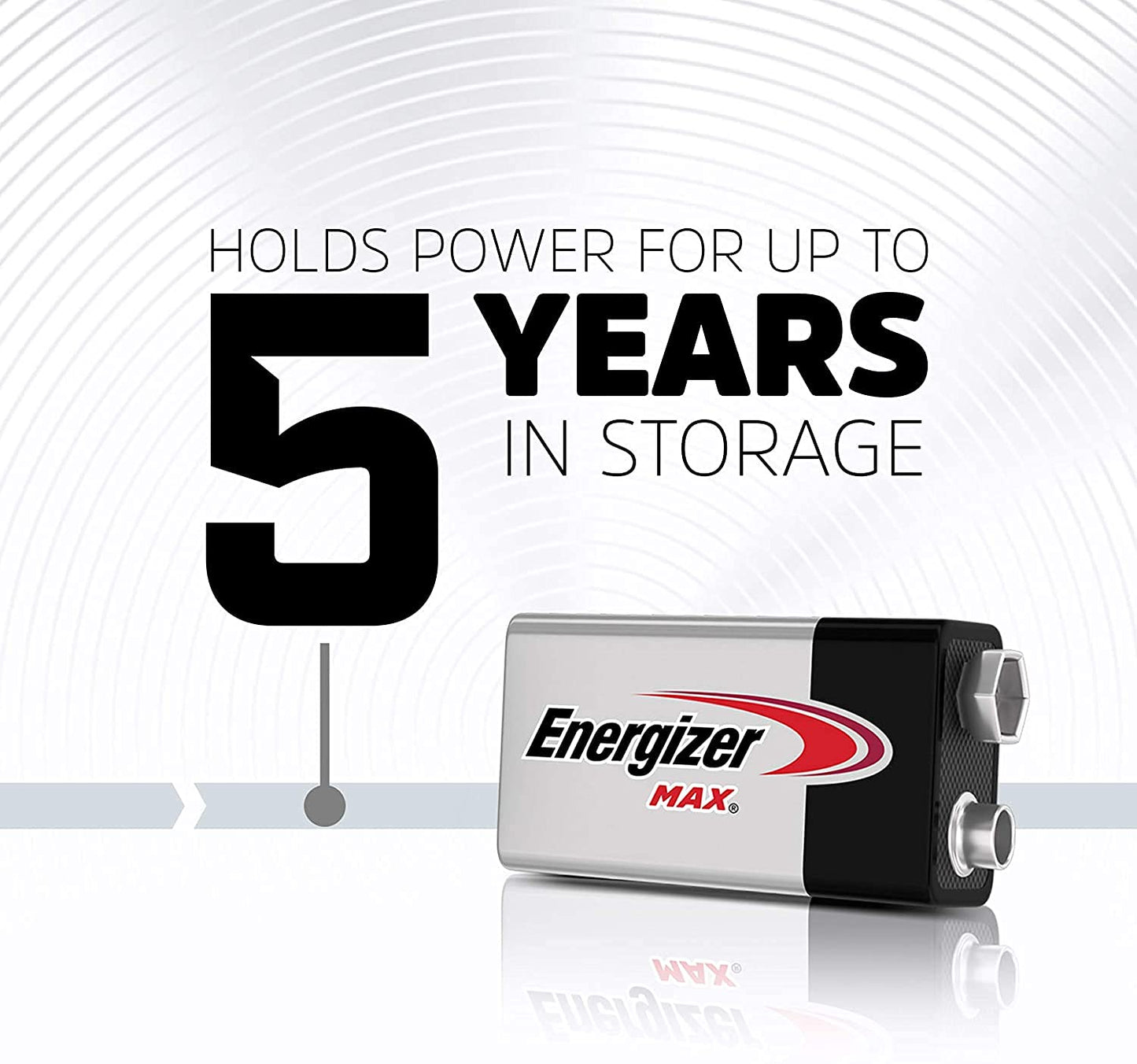 Energizer MAX 9V Batteries (2 Pack), 9 Volt Alkaline Batteries