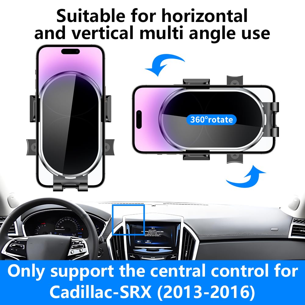 YEGZA Car Phone Holder for Cadillac SRX 2013 2014 2015 2016 Auto Accessories Navigation Screen Bracket Interior Decoration Dashboard Cell Mobile Phone