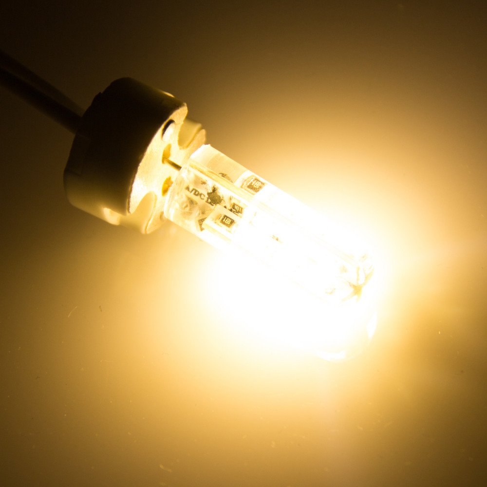 MODOAO 10 Pack G4 2W 3W 24/48 LED Corn Bulb 3014 SMD Corn Light Lamp Cool White Warm White AC 12V DC (3W,Warm White)