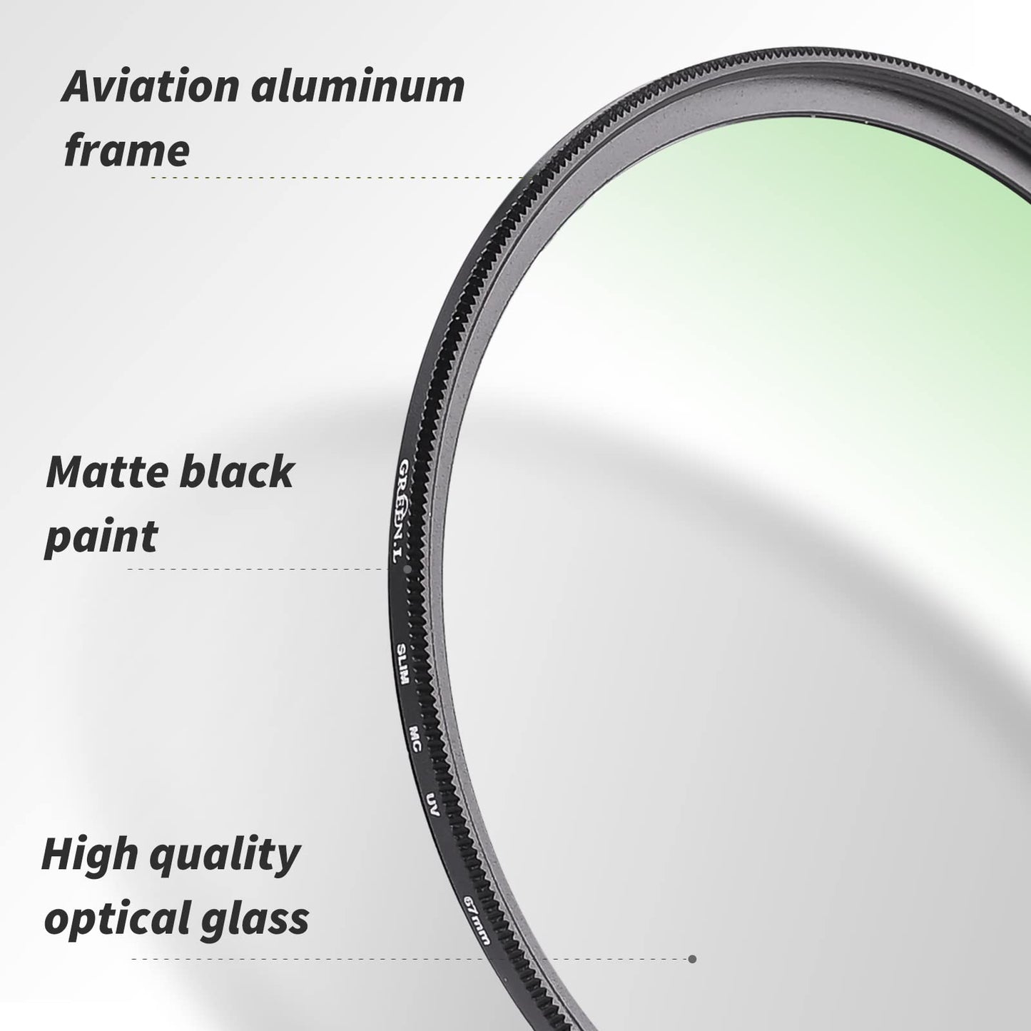 GREEN.L 67mm MC UV Filter,Ultra Slim Protection Filter, Scratch Resistant Multi Coated UV Filter 67mm for Camera Lens