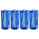 LOOPACELL Lithium CR123A 3V Batteries x 4 (Non Rechargeable Batteries)