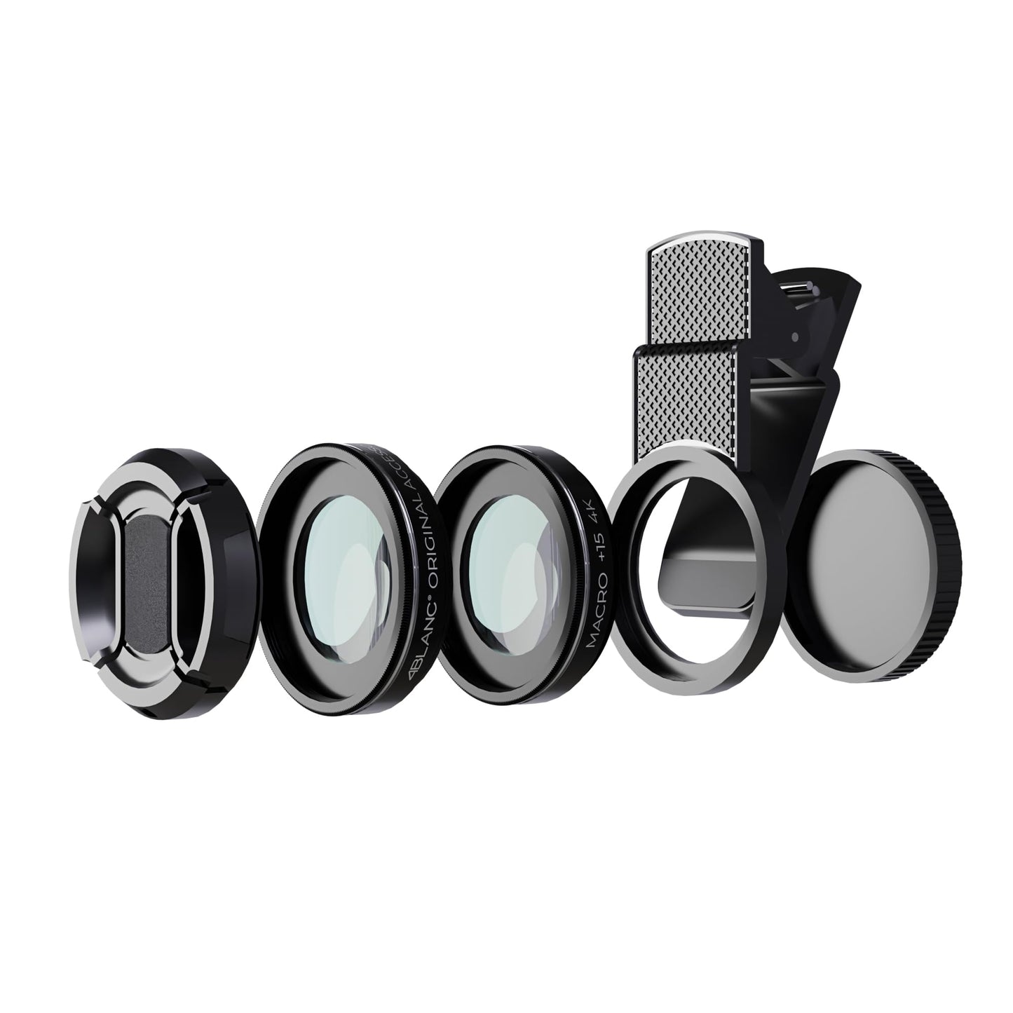 4BLANC® External Macro 20x Video Lens Kit with Mount for Any Smartphone