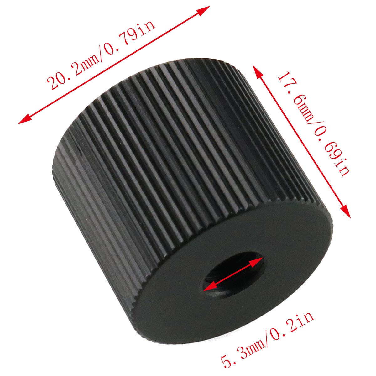 E-outstanding Tripod Nut 2PCS 1/4"-20 to 1/4"-20 Barrel Connection Mounts Nuts for Articulating Arms Tripod Rigs Replacement