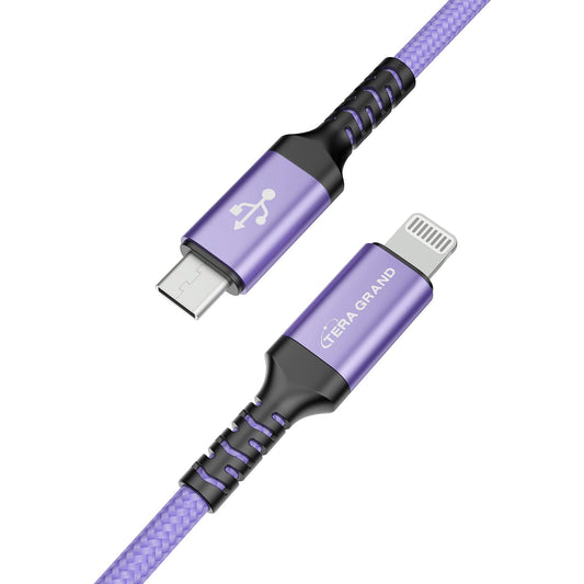 Apple C94 MFi Certified USB-C to Lightning Braided Cable for iPhone 14/13/12/11 Pro Pro Max Plus Mini, SE XS Max XR X, 8/7/6 Plus, iPad, AirPods, 6…