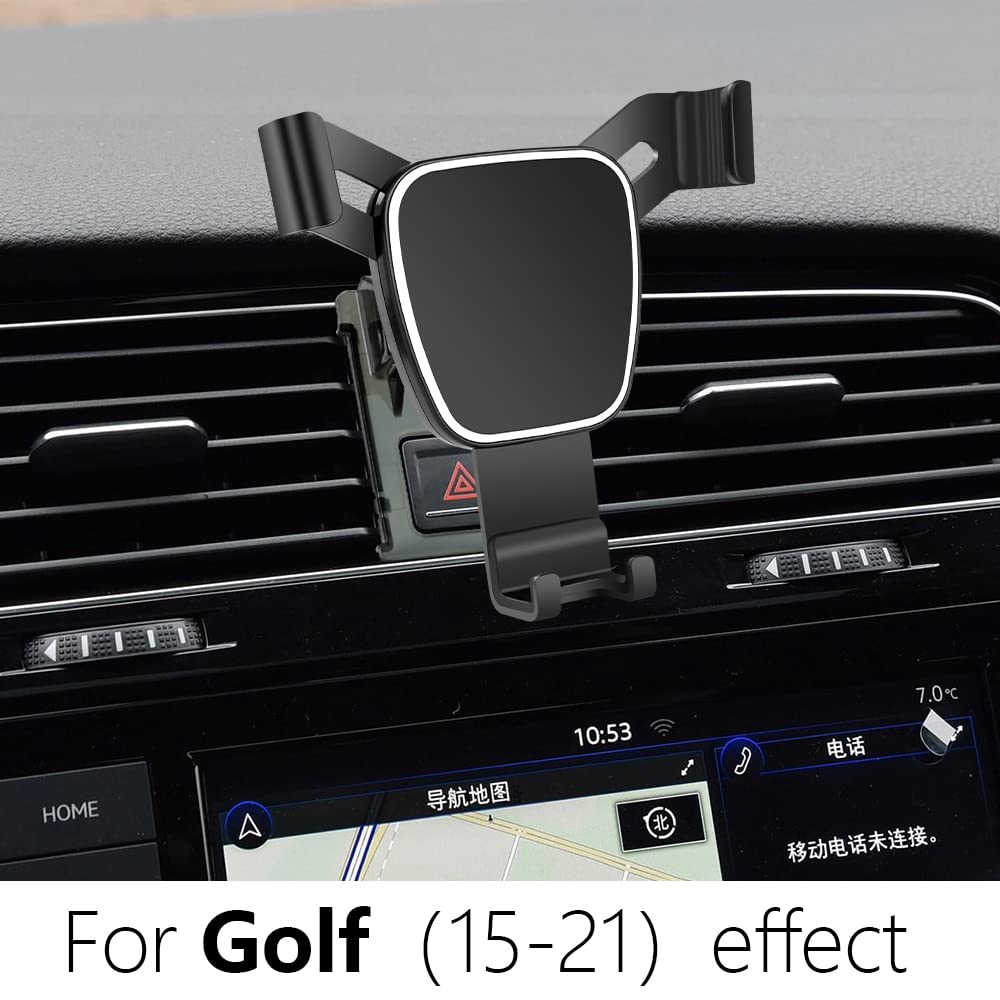 musttrue Car Phone Holder for Golf R GTI 2015-2021 Auto Accessories Navigation Bracket Interior Decoration Mobile Cell Phone Mount