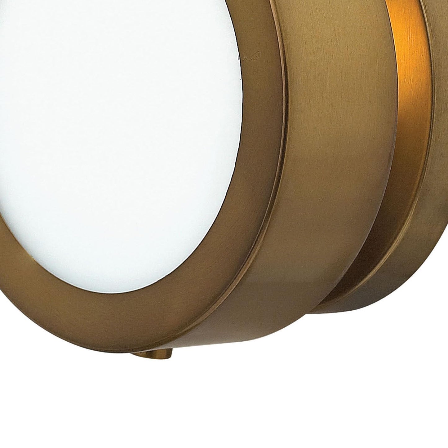 Hinkley Mercer 3650DMG Single Accent Light, Circular Mid-Century Modern Design, Blends Vintage and Glam, Heritage Brass