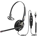 Arama Phone Headset for Cisco Landline, Noise Canceling Microphone Mute Switch Telephone Headset Compatible with Cisco IP-7821 7841 7942G 7931G 7940