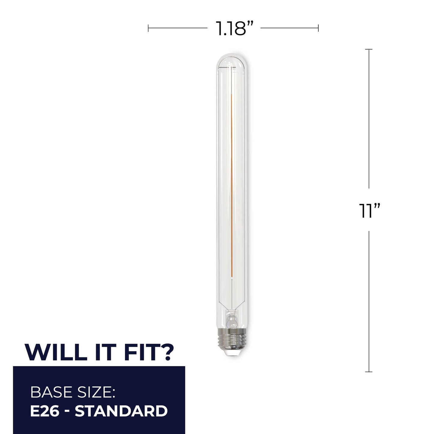 Bulbrite 776946, Filaments T9 11 inch Long, 3000K, E26 Base, 500 Lumens Light Bulb