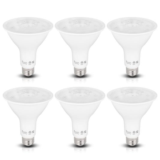 Simba Lighting LED PAR30 Long Neck 12W 120V ETL Listed E26, 3000K, 6 Pack
