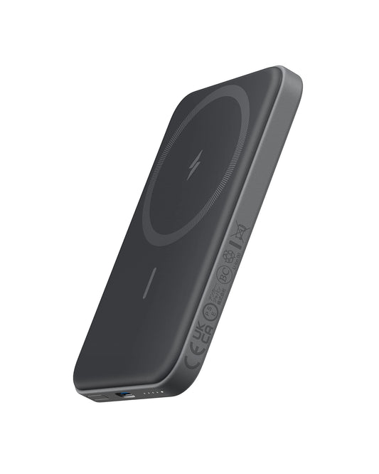 Anker 621 Magnetic Portable Charger (MagGo), 5,000mAh Wireless Power Bank with USB-C Cable, Magsafe-Compatible Battery Pack for iPhone 16/15/14/13/12
