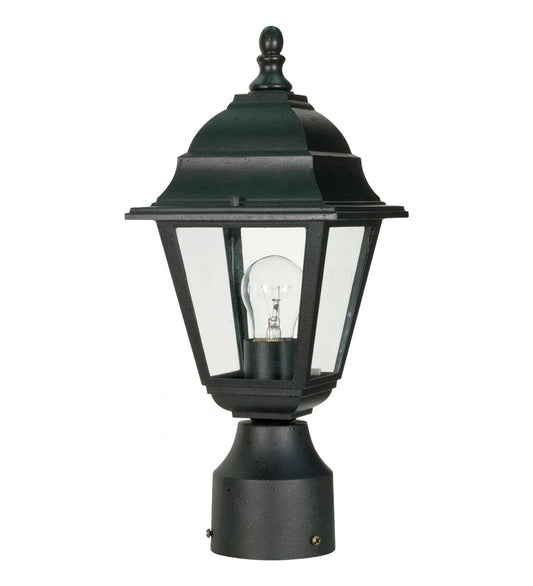 Ciata Outdoor Post Lights, Outdoor Lamp Post Light Pole Post Lantern Lamp Post Outdoor Lighting, Clear Glass, Black Finish. Voltage: 120, Wattage: 60