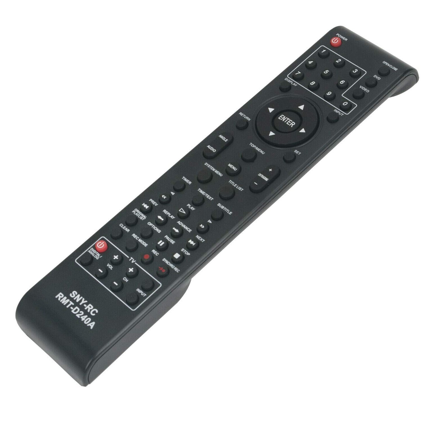 RMT-D240A Replace Remote for Sony VCR RDR-VX525 RDR-VX555 RDR-VXD655 SDR-VX525