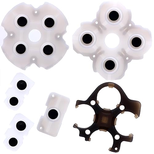 Deal4GO Conductive Rubber Pad Button Film Contacts kit Replacement for PS5 Dua1Sense Controller GEN 2 BDM-020, Grey