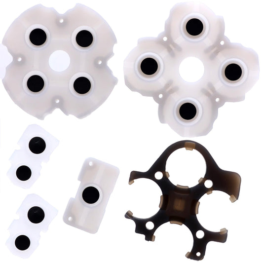 Deal4GO Conductive Rubber Pad Button Film Contacts kit Replacement for PS5 Dua1Sense Controller GEN 2 BDM-020, Grey