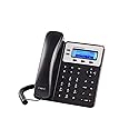 Grandstream GXP1625 IP Phone, 2 Lines, 2 SIP Accounts, 2.9-Inch LCD Display, Dual-Port 10/100 Ethernet with Integrated PoE, Corded, Black