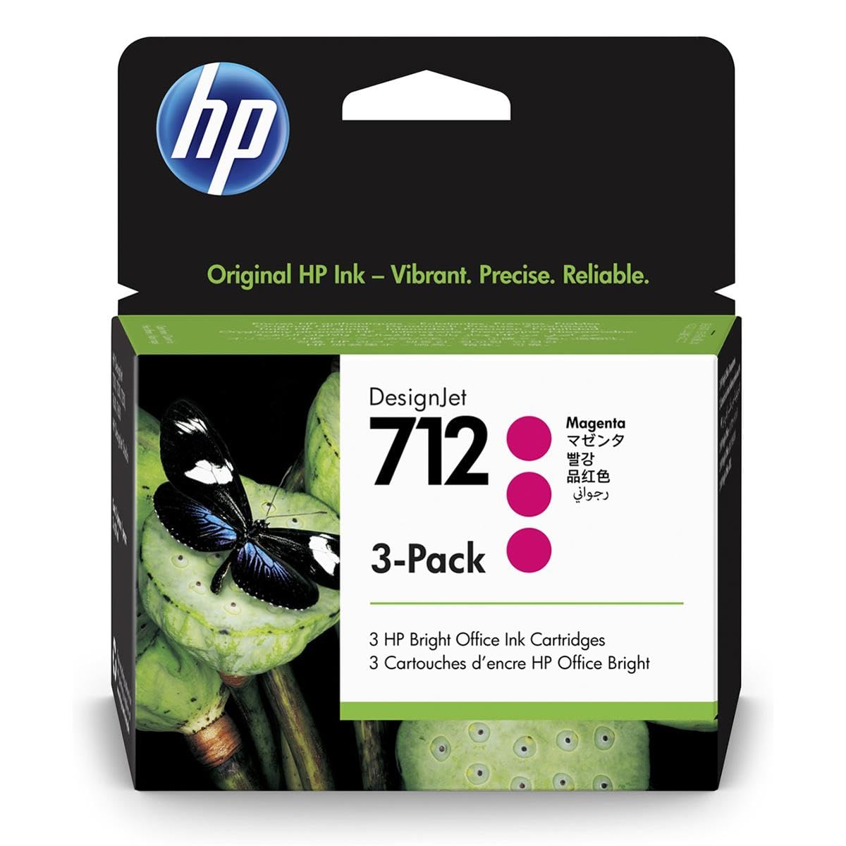 HP DesignJet T630 36" Wireless Large Format Color Thermal Inkjet Plotter Printer, 2025 Edition, Bundle with 3X Color and 80ml Black Ink Pack, Matte