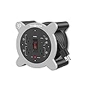 Link2Home Cord Reel 30 ft. Extension Cord 3 Power Outlets, 2 USB Ports A/C, 2.4A Fast Charge - 16 AWG SJT Cable.