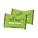 Tea Tree Daily Use Cleansing Facial Face Make Up Wipes (2 X 25 Packs)