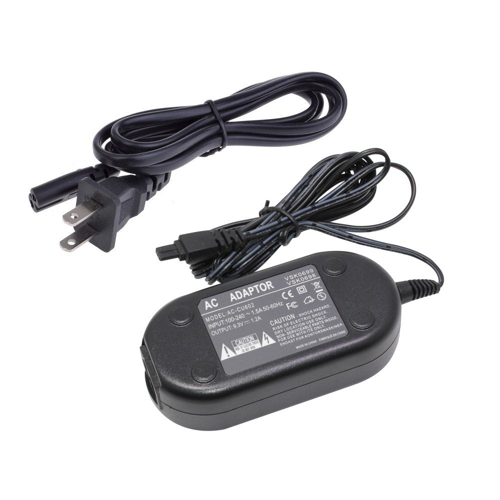 Camera AC Power Adapter Battery Charger Kit for Panasonic HDC-HS20, HS250, HS300, HS700, SD20, SD600, SDT750, TM20, TM300, TM700 Camcorders