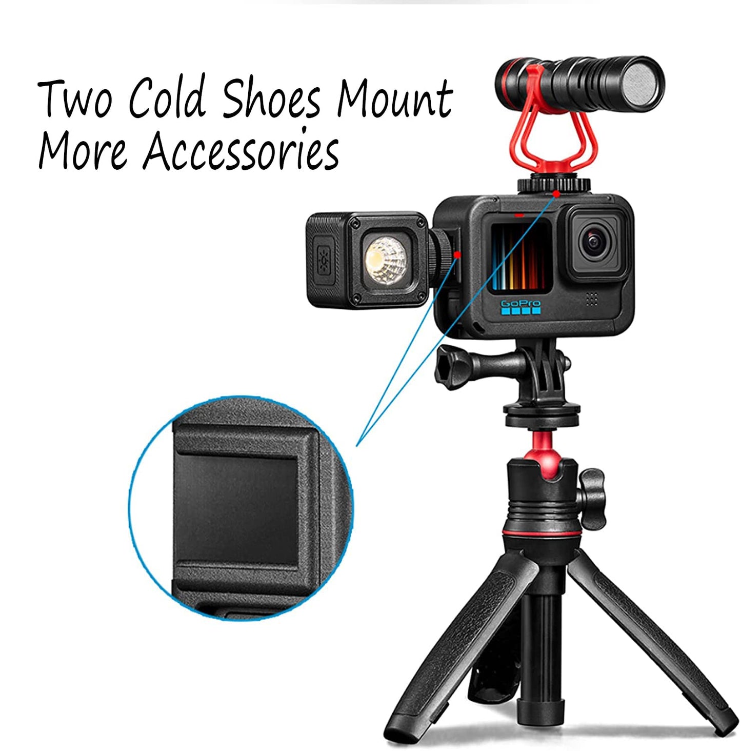 Protective Housing Case Compatible with Gopro Hero 13/12/11/10/9 Black, Housing Frame Case Mount Accessories for Gopro Hero9 Action Camera Accessory
