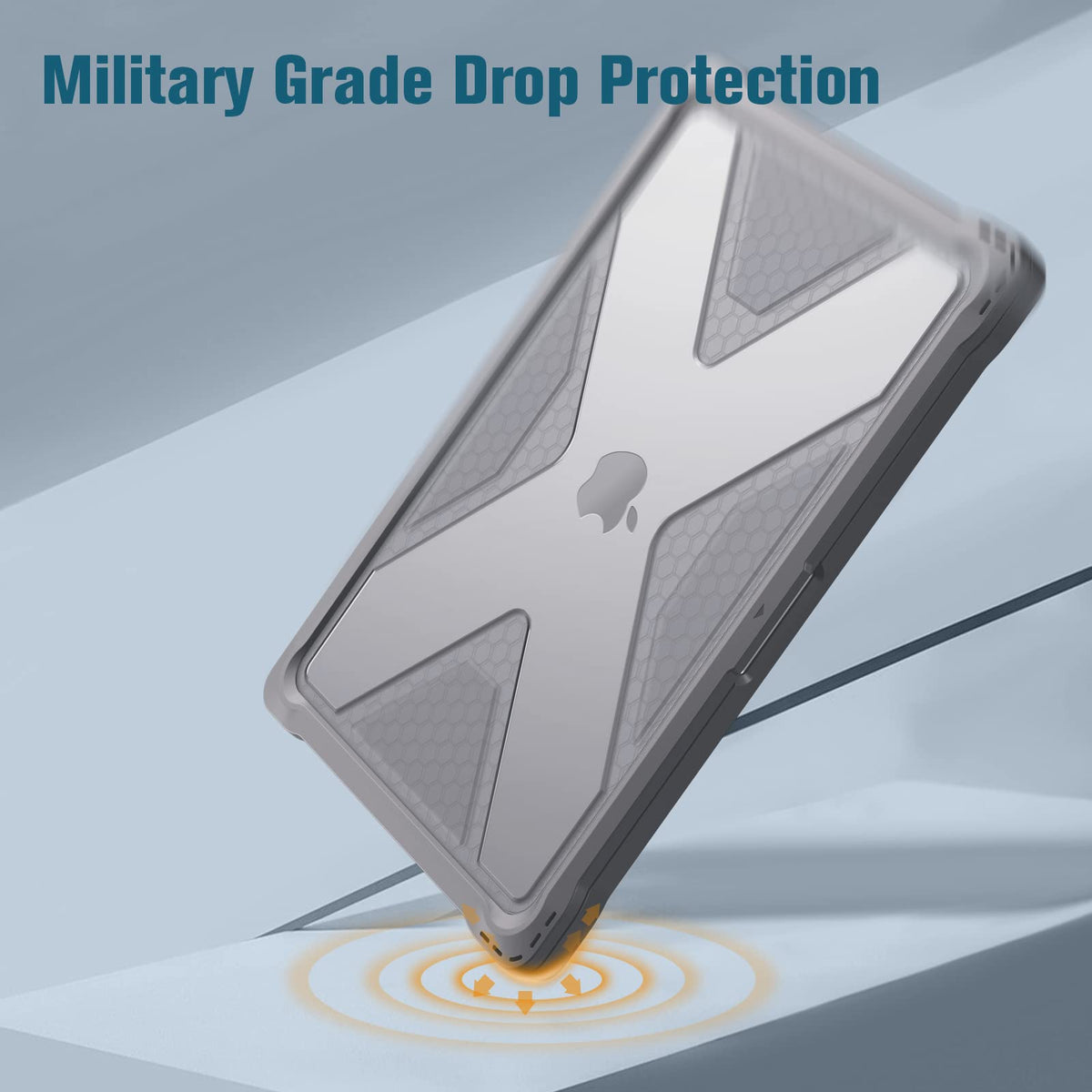 Fintie Rugged Case for MacBook Pro 14 Inch, Gray