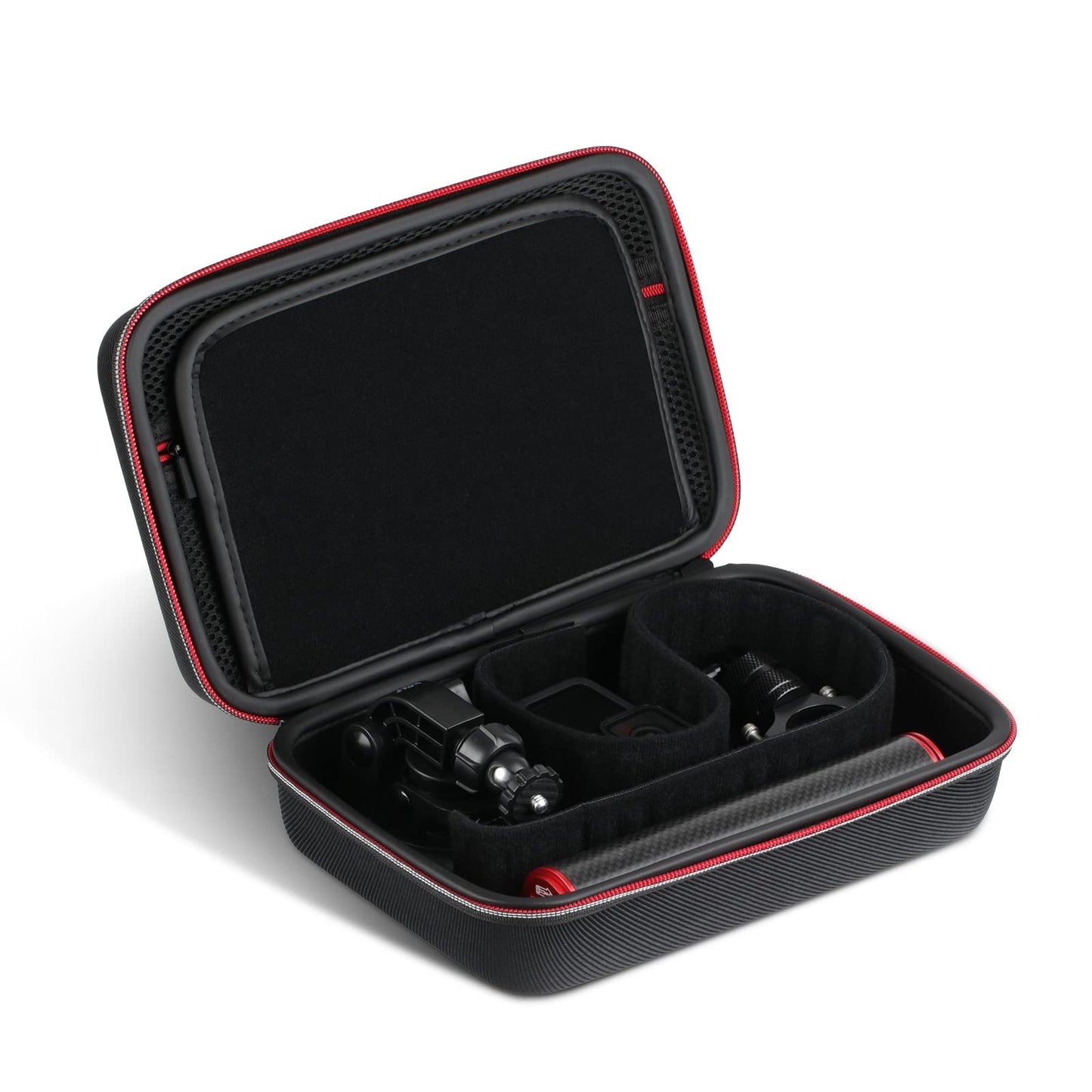 HSU Carrying Case Compatible with GoPro Hero 13/12/11/10/9/8/7/6/5/4/3+/3/DJI Osmo Action Camera, Osmo Pocket, Insta360 ONE X3 Camera and Accessories