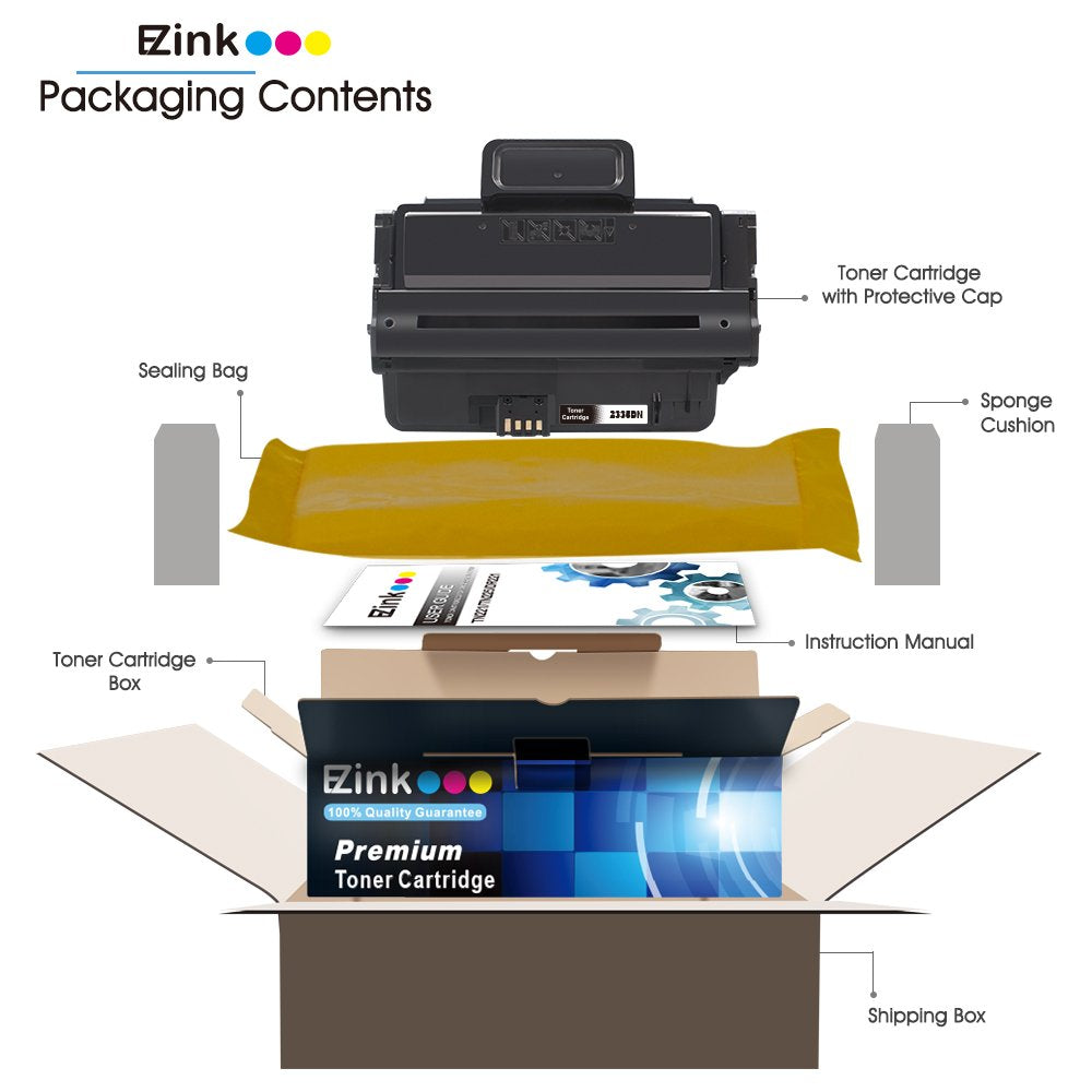 E-Z Ink(TM) Compatible Toner Cartridge Replacement For Dell HX756 NX994 330-2208 330-2209 CR963 NX993 High Yield(1 Black) for Use in Dell 2335 2335dn