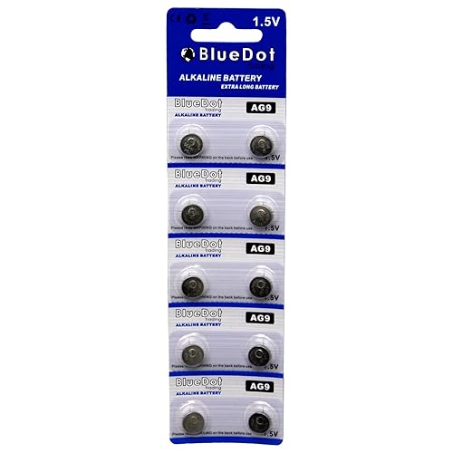 BlueDot Trading AG10 LR1130 LR54 LR54 1.5V Alkaline Coin Cell Battery for Watch, Hearing Aid, Calculator, Flashlights, Keyless Entry, Batteries, 10…