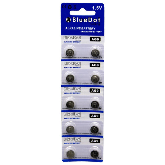 BlueDot Trading AG10 LR1130 LR54 LR54 1.5V Alkaline Coin Cell Battery for Watch, Hearing Aid, Calculator, Flashlights, Keyless Entry, Batteries, 10…