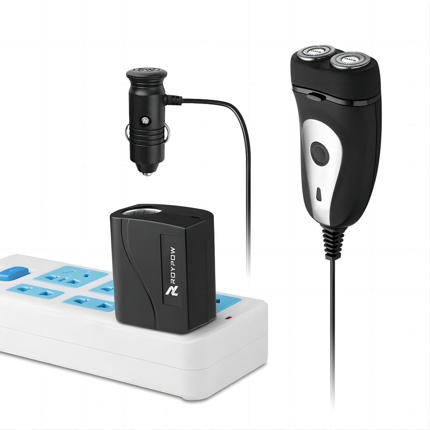 RoyPow AC to DC Converter 24W 2A – 110V/120V to 12V Power Supply Adapter with Car Cigarette Lighter Socket (Not for Pump/Inflator)